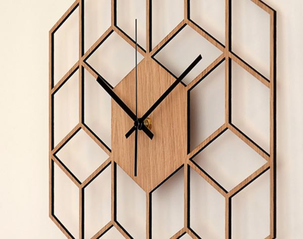 wood clock