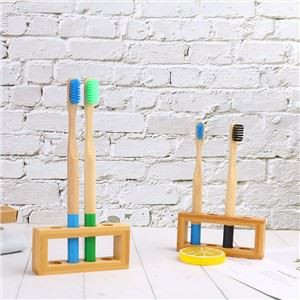 حامل فرشاة أسنان من الخيزران