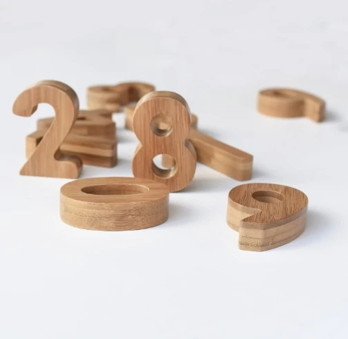 Bamboo Wood Educational Toys Numbers Learning Set best